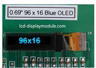 โปร่งใสโมดูลการแสดงผล OLED 0.69 นิ้ว 96x16 I2c SSD1306 I2C Interface