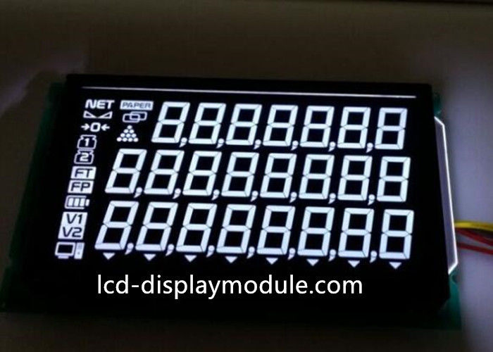 แผงหน้าปัดจอ LCD แบบ Transmissive Negative แบบลบสำหรับเครื่องชั่งอิเล็กทรอนิก
