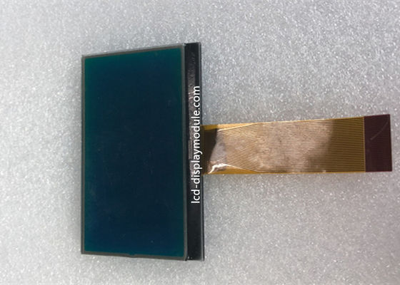 128 x 64 โมดูล LCD 3.3V COG แบบลบกับแสงพื้นหลังสีขาว