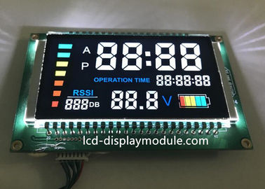 เครื่องเชื่อมต่อ PIN VA 7 Segment LCD เครื่องใช้ไฟฟ้าภายในบ้านจอแสดงผล LCD Segment เชิงลบ